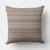 トープとグレーシンプルのモダンパタストライプのーン クッション (裏面)