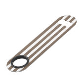 トープと白いキャンディストライプー スピード栓抜き (正面アングル)