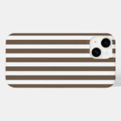 トープと白いキャンディストライプー Case-Mate iPhoneケース (裏面 (横))