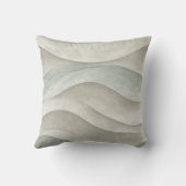 トープと青の水色の沿岸波 クッション (裏面)