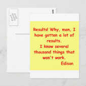 トーマスエジソン引用文 ポストカード (正面/裏面)