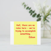 トーマスエジソン引用文 ポストカード (スタンド正面)