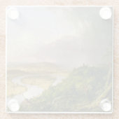 トーマスコールザオックスボウザコネチカット川 ガラスコースター (裏面)