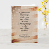 トーマスジェファーソン引用文 カード (黄色い花)