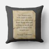 トーマスジェファーソン引用文 クッション (裏面)