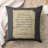 トーマスジェファーソン引用文 クッション (ブランケット)