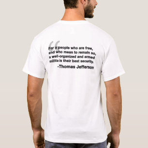 トーマスジェファーソン引用文 Tシャツ