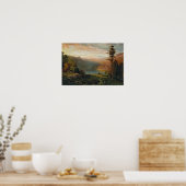 トーマスヒル – インディアンバイアレイクイン威厳のあるア ポスター (キッチン)