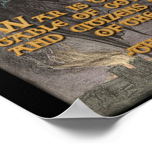 トーマスペイン引用文オン・ウォー&ガバメンツ ポスター (角)