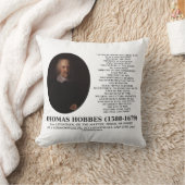 トーマスホッブスレヴィアサンタンマン孤独な貧しい引用文 クッション (ブランケット)