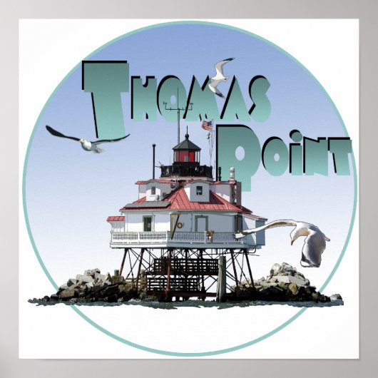 トーマスポイントライトハウス ポスター (正面)