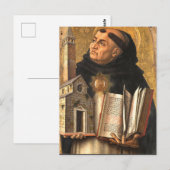 トーマス・アクィナス ポストカード (正面/裏面)