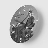 トーマス·アルバ·エジソン， 1878 ラウンド壁時計 (傾斜)