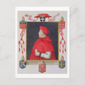 トーマス・ウォルシー(c.1475-1530)(鳥)ショウジョウコウカンチョウaのポートレート ポストカード (正面)