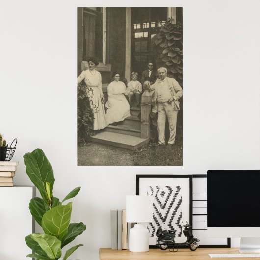 トーマス・エジソンと家族のポスター ポスター (ホームオフィス)