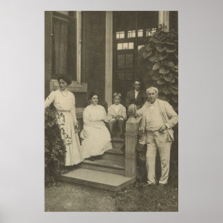 トーマス・エジソンと家族のポスター ポスター