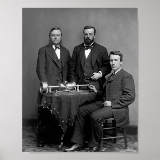 トーマス・エジソンと彼の蓄音機 ポスター