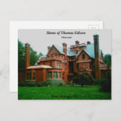 トーマス・エジソンの故郷 ポストカード (正面/裏面)