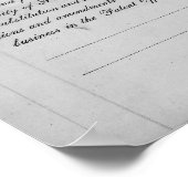 トーマス・エジソン特許の白熱電球 ポスター (角)