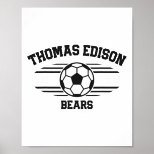 トーマス・エジソン・ベアーズ サッカー ビブ 2025 ポスター