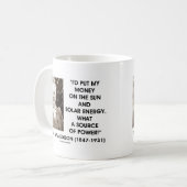 トーマス・エジソン・太陽のサン・エネルギー源 コーヒーマグカップ (正面左)