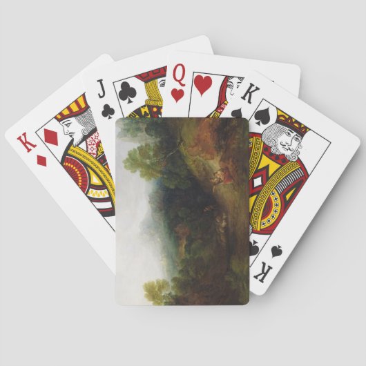 トーマス・ガインズボロ |ルスティさんと山渓| トランプ (裏面)