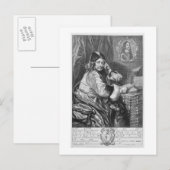 トーマス・キリグリュー (1612-83) の肖像画 修復 ポストカード (正面/裏面)