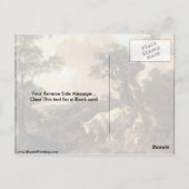 トーマス・ゲインズボローによる樵 ポストカード (裏面)