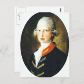 トーマス・ゲインズボロ – プリンスエドワードポートレート ポストカード (正面/裏面)