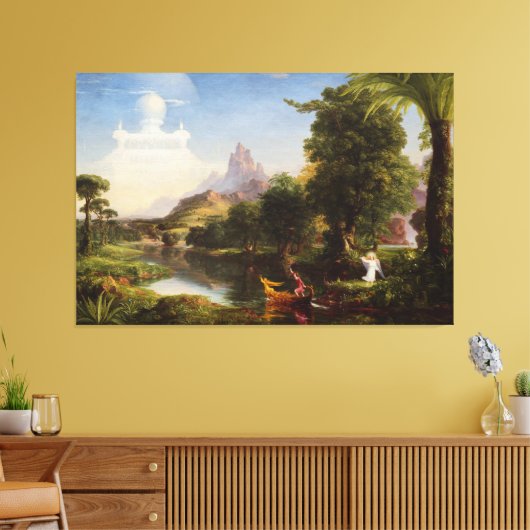 トーマス・コールによる青少年の人生の旅 キャンバスプリント (インサイチュ (リビング))