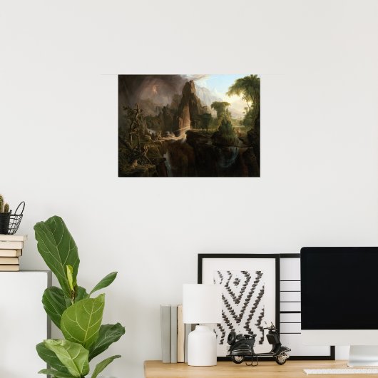 トーマス・コールのエデン園からの追放 ポスター (ホームオフィス)