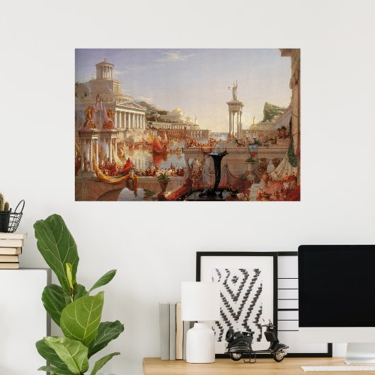 トーマス・コール帝国の消費過程 ポスター (ホームオフィス)