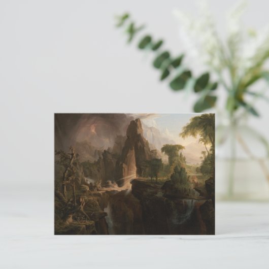 トーマス・コール – エデンの園からの追放 ポストカード (スタンド正面)