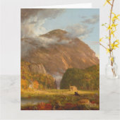 トーマス・コール「ホワイト山脈の峠、ノッチの眺め」 カード (黄色い花)