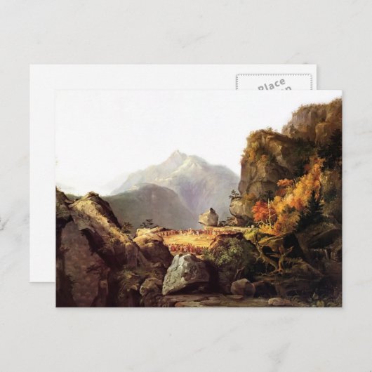 トーマス・コール – 「モヒカンの最後」の場面 ポストカード (正面/裏面)