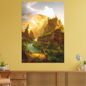 トーマス・コール – ヴォクリューズの泉 – 1841 - キャンバスプリント (インサイチュ (リビング))