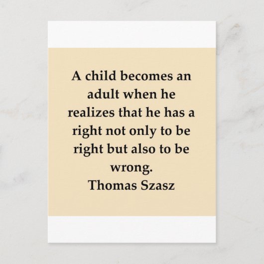 トーマス・サス ポストカード (正面)