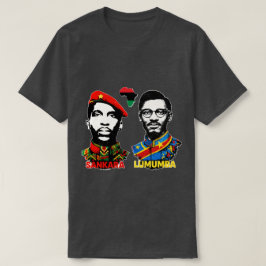 トーマス・サンカラとパトリス・ルムンバ　パン・アフリカニズムのアイコン Tシャツ