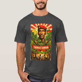 トーマス・サンカラ革命シャツ パン・アフリカンTシャツ Tシャツ