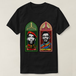 トーマス・サンカラ パトリス・ルムンバ パン・アフリカン アート Tシャツ