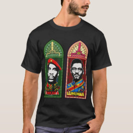 トーマス・サンカラ パトリス・ルムンバ パン・アフリカン アート Tシャツ