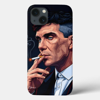 トーマス・シェルビー: ピーキー・ブラインダーズ ヴィンテージスモークアート カ iPhone 13ケース