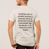 トーマス・ジェファソン トライブレンドTシャツ (裏面)