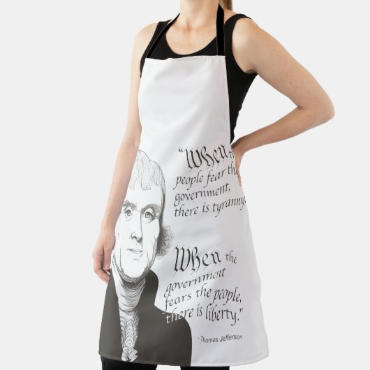 トーマス・ジェファーソンと引用文 エプロン (インサイチュ)