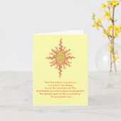 トーマス・ジェファーソンの友情の引用文Notecard カード (黄色い花)