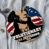 トーマス・ジェファーソンの革命家ボタン 缶バッジ (インサイチュ)