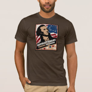 トーマス・ジェファーソンの革命的なアメリカのティー Tシャツ