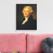トーマス・ジェファーソンポートレート キャンバスプリント (インサイチュ (リビング))