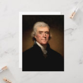 トーマス・ジェファーソンポートレート（レンブラント・ペール著） カード (正面/裏面インサイチュ)