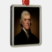 トーマス・ジェファーソンポートレート（レンブラント・ペール著） メタルオーナメント (右)